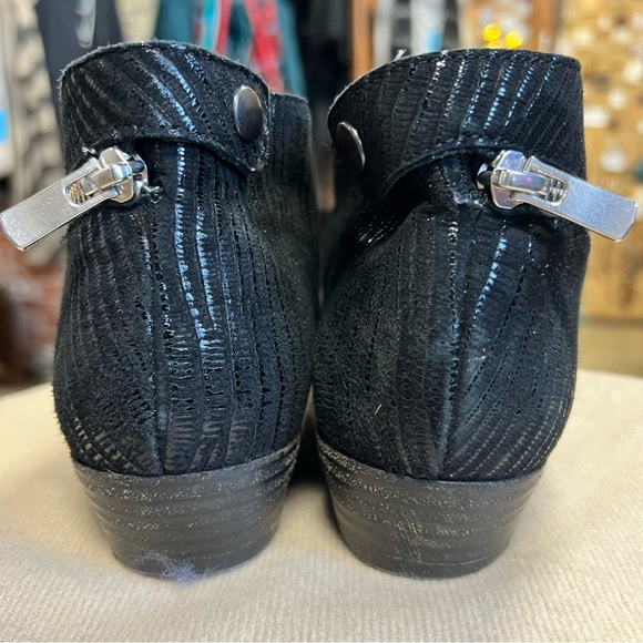 Lafayette Made in Italy Women’s Leather Bootie Boots Black sz 38 - Picture 12 of 13